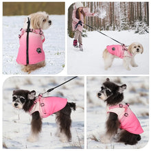 Load image into Gallery viewer, Pet Dog Winter Warm Jacket With Harness Zipper Cold Weather Pet Dog Clothes For Small Big Dogs Coat Chihuahua Clothing Outfits