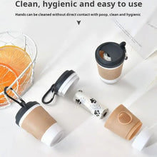 Load image into Gallery viewer, Coffee Cup Style Dog Poop Bag Holder Portable Creative Design Poop Bag Dispenser Dog Walking Toilet Picking