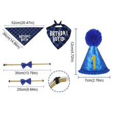 Load image into Gallery viewer, Pet Party Decoration Set Dog Birthday Triangle Scarf Hat Bow Tie Dog Birthday Decoration SuppliesDog Supplies для собак Cat