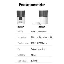 Load image into Gallery viewer, 3MP Full HD Automatic AI Smart Security PTZ CCTV Camera Feeder for Multi-Pets Cat/Dog Indoor Battery & Network Food Dispenser