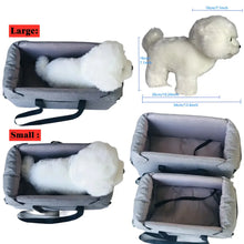 Load image into Gallery viewer, Dog Car Seat Bed Car Central Dog Car Seat Bed Portable Dog Carrier for Small Dogs Cats Safety Travel Bag Dog Accessories