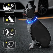 Load image into Gallery viewer, Luminous Dog Collar Light Charge Cat Necklace, Led Fashion Flashing DIY Glowing Safety Collar for Dogs Nighttime Pet Accessorie