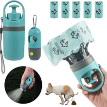Load image into Gallery viewer, Dog Poop Scooper Set Claw Waste Picker with Leash Clip Poop Bag Dispenser LED Light Portable Hygienic Cleanup Tool for Pet Dogs