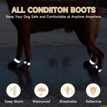Load image into Gallery viewer, Dog Shoes,Waterproof Dog Boots Adjustable Reflective Straps,Comfortable and Breathable Paw Protectors for Varied Complex terrain