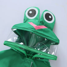 Load image into Gallery viewer, Pet Raincoat Cartoon Pattern Reflective Hoodie Dog Outdoor Waterproof Jacket Coat Harness Puppy Sports Walking Onesie Clothes