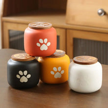 Load image into Gallery viewer, Ceramic Pet Ashes Storage Box Cute Memorials Funeral Urn for Pets Moisture Proof with Lid Memento Burial Holder For Pet Ashes
