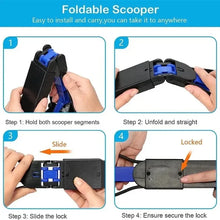 Load image into Gallery viewer, Dog Poop Grabber Pooper Scooper Long Handle Large Folding Design Fecal Shovel Picker Fecal Collector Cleaning Tool Pet Suppl Dog