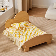 Load image into Gallery viewer, Wooden Dog Bed Four Seasons Universal Teddy Small Dog Summer Special Bed Suspended Off-the-und Pet Wood Bed