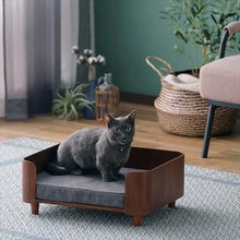 Load image into Gallery viewer, Cat Dog Bed Wooden Kennel Indoor Pet Furniture Floor Modern Simplicity Ceiling Bed Comfortable Durable Furniture Accessories