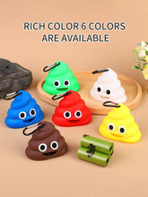 Load image into Gallery viewer, 1PC Creative Pet Supplies Dog Potty Pickup Cartoon Poop-shaped Portable Garbage Shell Compact For Cats And Dogs
