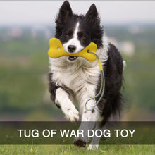 Load image into Gallery viewer, Dog Rope Bones Dog Ball on a Rope Dog Toy, Floating Foam Dog Bones with Rope, Tug Ball Toy for Small Medium Large Dogs