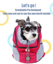 Load image into Gallery viewer, Dog Carrier Bag Pet Dog Transport Backpack For Small Dogs Travel Breathable Dog Carrier Puppy Carrier Pets Carrying Supplies