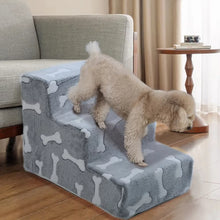 Load image into Gallery viewer, Ladder Dogs Pets Bone Shape Puppys Stairs Beside The Sofa Bed Ramp for Dogs Protecting Pets Joint Safety Stairs for Elderly Dogs