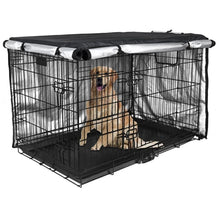 Load image into Gallery viewer, Dog Crates Cover for 24in/30in/36in/43in Wire Dog Cage Durable Waterproof Oxford-Fabric with 2 Door Indoor/Outdoor 87HA