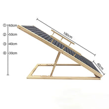 Load image into Gallery viewer, Foldable Small Dog Ramps Solid Wood Pine Stairs High Bed Dog Ramps Car Door Outdoor Pets Straight Ladder Climbing Pet Supplies