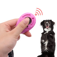 Load image into Gallery viewer, Dog Training Clicker Pet Cat Dog Click Trainer Various Style Aid Adjustable WristStrap Sound Key Chain Dog Repeller Pet Product