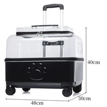 Load image into Gallery viewer, Portable Dog Strollers Carriers Travel Luxury Transparent Cats Strollers Cheap Outdoor Small Medium Suitcase Pets Supplies