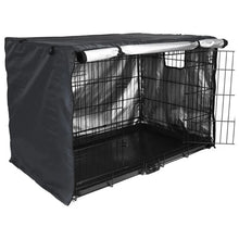 Load image into Gallery viewer, Dog Crates Cover for 24in/30in/36in/43in Wire Dog Cage Durable Waterproof Oxford-Fabric with 2 Door Indoor/Outdoor 87HA