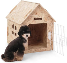 Load image into Gallery viewer, Dog House Indoor for Small Dogs or Cats, Cozy Wooden Design, Small Indoor Bed House, with Air Vents and Elevated Floor Warm Dog