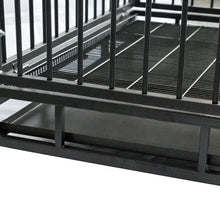 Load image into Gallery viewer, Heavy Duty Metal Dog Crate With Cover And Wheels For Large Dog