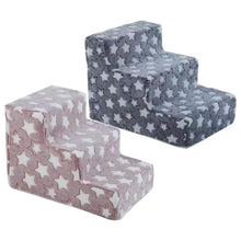 Load image into Gallery viewer, 3 Steps Climb Stairs for Small Dog Cat Ramp Ladder Anti-slip Detachable Staircase Balanced Climbing Pet Ramp for Sofa Bedroom