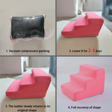 Load image into Gallery viewer, Ramp for Dog Pet Ladder 2 3 4 Steps Stairs Cat Dog Ramp Sofa Bed Dog Ladder Non-slip Removable Pet Supplies Toys Ramp