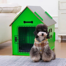 Load image into Gallery viewer, Dog House Indoor for Small Dogs or Cats, Cozy Wooden Design, Small Indoor Bed House, with Air Vents and Elevated Floor Warm Dog