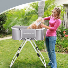 Load image into Gallery viewer, Household Foldable Dog and Cat Bath Basin Adjustable Height Pet Bath Tub Available Indoors and Outdoors Portable Dog Bath