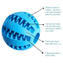 Load image into Gallery viewer, Dog Toy Ball Interactive Rubber Balls Puppy Chewing Toys Pet Tooth Cleaning Ball Cats Pets Food Treat Feeder Silicone Balls Toy