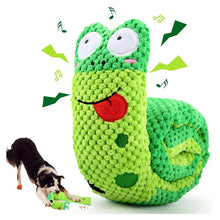Load image into Gallery viewer, Dog Puzzle Feeder Interactive Toy Indestructible Plush Sound Squeak Puppy Toys For Resistant Foldable Snail Dogs Pet Supplies