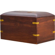 Load image into Gallery viewer, For Cat Dog Urns Footprint Memorial Wood Pet Ashes Box Cremation Forever Home Urns Small Dog Cremation Box for Ashes Box