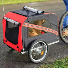 Load image into Gallery viewer, Outdoor Dog Carriers Small Trailer Portable Folding Storage Small Medium Dogs Travel Bicycle Trailer Dog Supplies Pet Products