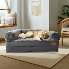 Load image into Gallery viewer, 180cm Long Human-Size Giant Dog Bed Foldable Calming Pet Dog Bed Plush Cover Orthopedic