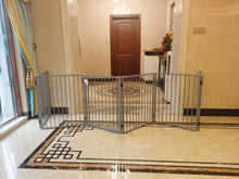 Load image into Gallery viewer, Freestanding Pet Gate Wooden Folding Fence For Doorways Halls Stairs And Home Great For Dogs And Puppies