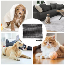 Load image into Gallery viewer, Pet heating pad outdoor indoor electric USB heating pad washable three Mode temperature adjustable heating blanket for cats dogs