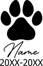 Load image into Gallery viewer, Pet Memorial Stone Custom Dogs Name and Date of Death Personalized Pet Loss Gifts Personalized Dog Grave Marker Plaque