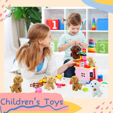 Load image into Gallery viewer, 6-24Pcs Teddy Dog Bulk Adopt a Puppy Party Favors Stuffed Animals Keychain for Kids Toys Graduation Baby Shower Birthday Gifts