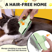 Load image into Gallery viewer, Dog Grooming Comb Cat /Dog Hair Remover Brush Long Hair Pet Self Cleaning Row Pet Removes Hairs Cleaning Bath Brush Dog Supplies