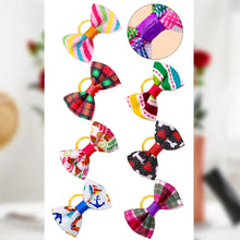 Load image into Gallery viewer, 100pcs Pet Accessories Dog Hair bows Fashion Cute Dog Bows Rubber Bands Pet Hair Collar Decoration for Dog Accessories