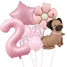 Load image into Gallery viewer, 1 set of dog pet themed birthday balloon decoration set, daisy, husky, spotted dog, sausage, dog, bago, aluminum foil balloon