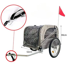 Load image into Gallery viewer, Outdoor Dog Carriers Small Trailer Portable Folding Storage Small Medium Dogs Travel Bicycle Trailer Dog Supplies Pet Products