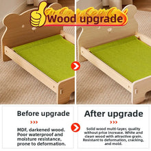 Load image into Gallery viewer, Wooden Dog Bed Four Seasons Universal Teddy Small Dog Summer Special Bed Suspended Off-the-und Pet Wood Bed