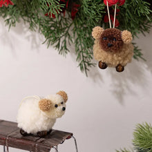 Load image into Gallery viewer, Felt Dog Christmas Ornaments Set Cute Holiday Tree Pendants Handmade Xmas Decorations for Pet Lovers Festive Gift Ideas