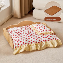 Load image into Gallery viewer, Wooden Dog Bed Four Seasons Universal Teddy Small Dog Summer Special Bed Suspended Off-the-und Pet Wood Bed
