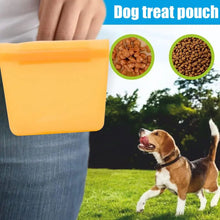 Load image into Gallery viewer, Silicone Dog Treat Bag Pet Training Treat Pouch Dog Portable Dog Training Bag Waterproof Training Dog Cat Silicone Snack Bag