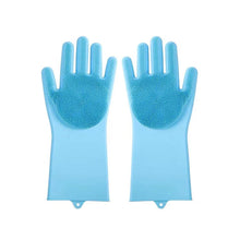 Load image into Gallery viewer, Pet Grooming Gloves Dog Cat Bathing Cleaning Glove Shampoo Scrubber Clean Soft Silicone Hair Removal Glove Hand Skin Protection
