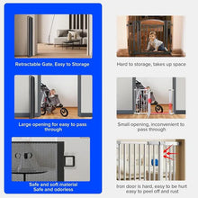 Load image into Gallery viewer, Dog Gate Indoor Retractable Mesh Baby Fence Pet Accessories For Porch Window Fireplace Doorway Yard Nursery Kitchen Balcony Pool
