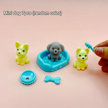 Load image into Gallery viewer, Dollhouse Item Kawaii Mini Dog Doll Accessories Puppy Cat Set Plastic Mini Items Toys for Children 3+ Funny Educational Toy