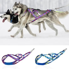 Load image into Gallery viewer, Pulling Harness For Dogs Puppy Harness Adjustable Reflective Dog Harness Outdoor Dog Rope Flexible Dog Training Rope For
