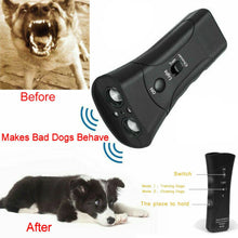 Load image into Gallery viewer, Dog Bark Deterrent Device Ultrasonic Dog Training Tool Bark Collar Alternative Stops Bad Behavior for Home Battery Operated